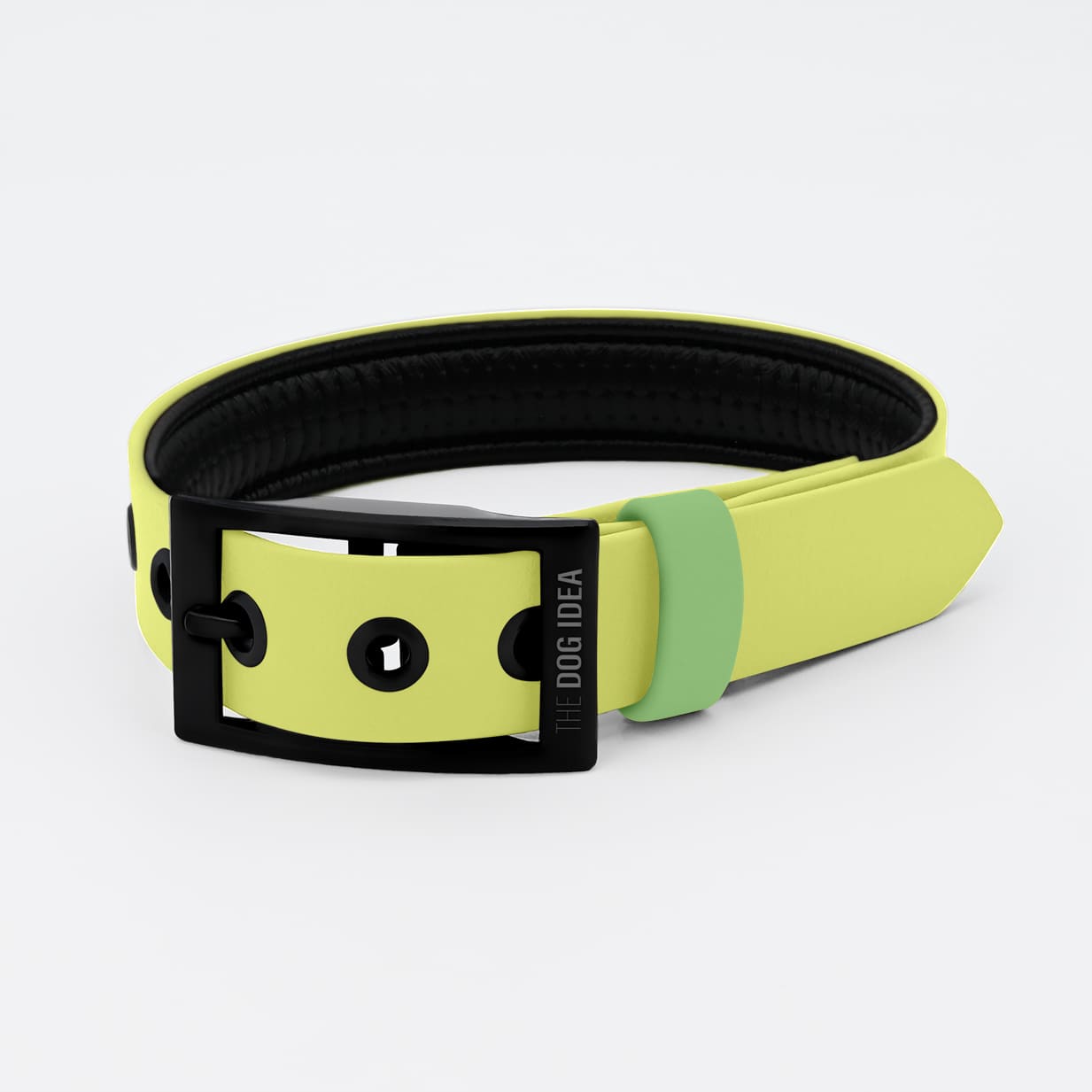 BioThane Halsband gepolstert - Butteryellow - Image 7