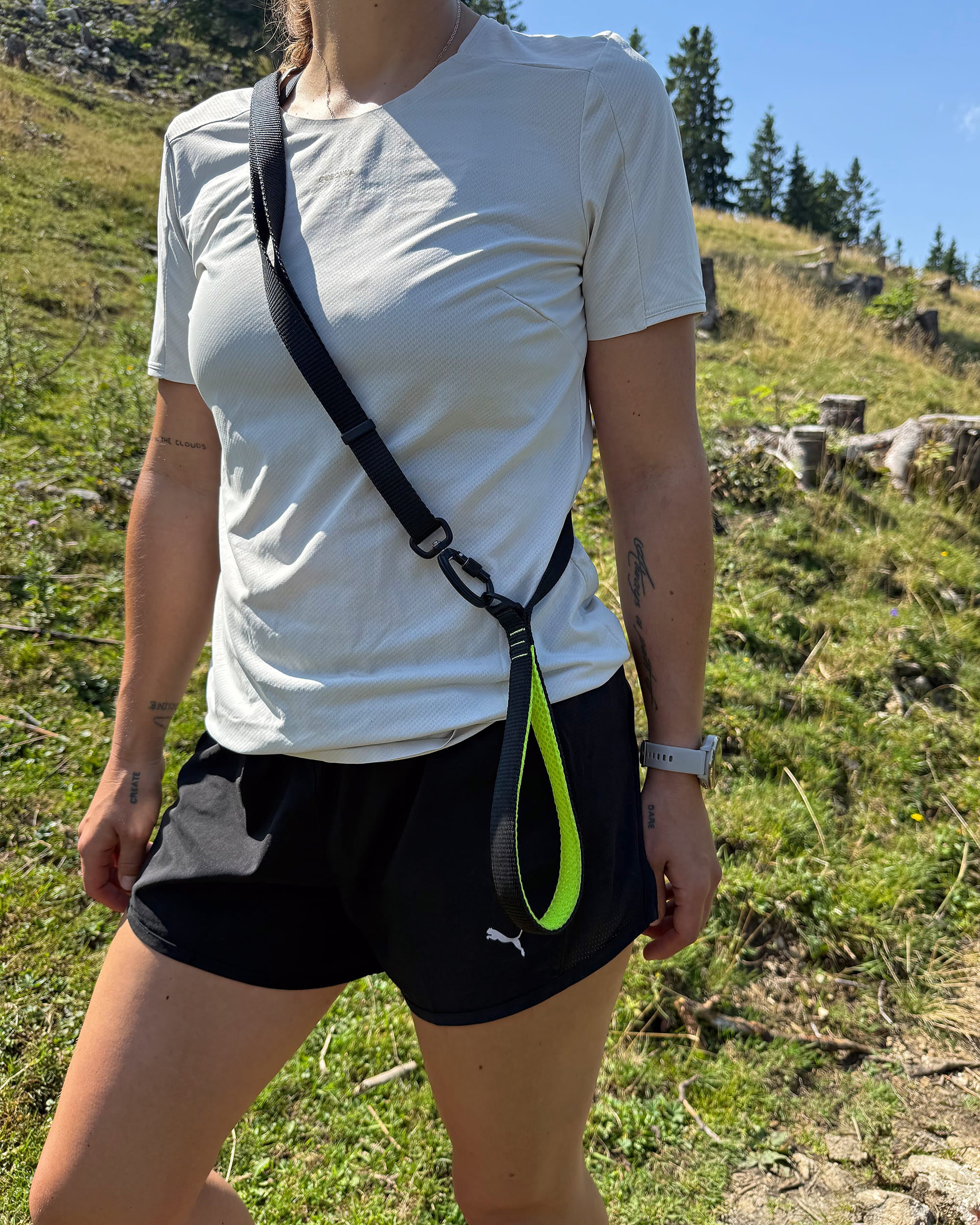 Trail Hundeleine Schwarz-Neongelb - Image 2